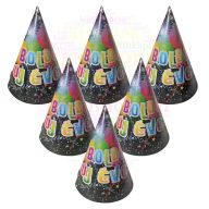 Boldog Új Évet Fekete-Színes Parti Csákó - 6 db-os