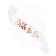 Bride to be rosegold vállszalag