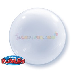 Átlátszó Deco Bubble Lufi 51 cm