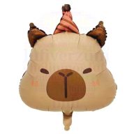 Cuki Capibara fej fólia lufi - 60 cm