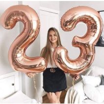 86 cm-es szám alakú fólia lufik