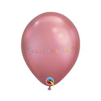 28 cm-es Mályva KRÓM hatású Léggömb Darabra