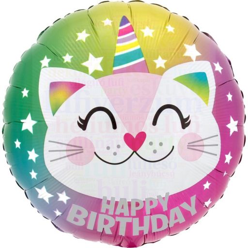 Cicakornis szülinapi fólia lufi 45 cm