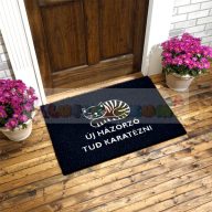 Vicces gumis lábtörlő - Új házőrző, tud karatézni