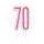 Csillámos pink szülinapi számgyertya - 70