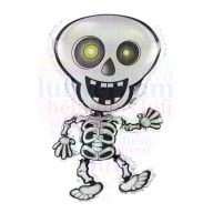 Csontváz Fólia Lufi Halloween-ra 47x81cm