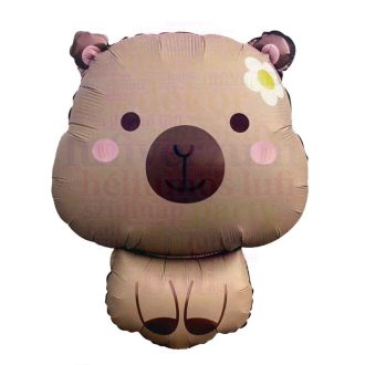 Capibara kocsiban fólia lufi - 71 cm