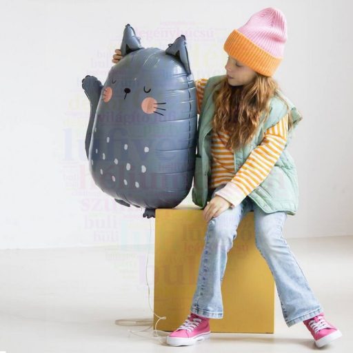 Cuki cica Fólia lufi - 45 cm