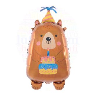 Cuki Maci Tortával Szülinapi Fólia Lufi - 75 cm