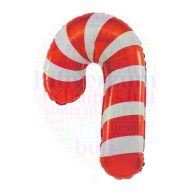 Cukor pálcika formájú fólia lufi - 60 cm