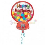 Rágógumis Szülinapi Fólia Lufi