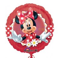 Pöttyös Minnie Egér Fólia Léggömb