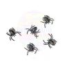 Dekorációs Fekete Pókok - 3 cm, 10 db-os