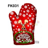   Karácsonyi főzőkesztyű – Merry Christmas szarvas – Karácsonyi ajándékok