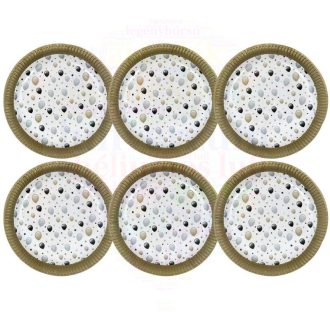   Elegáns Léggömbös Parti Papír Tányér, 23 cm-es, 6 db-os