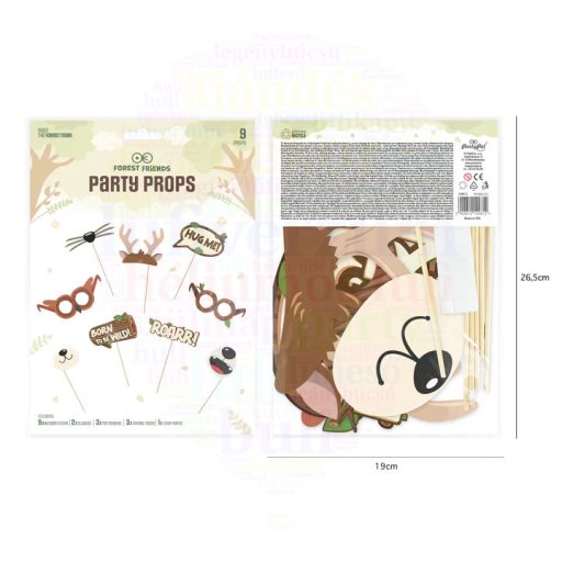 Erdei állatok fotókellék 9 db-os