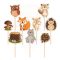 Erdei állatok tortadísz 9 db-os