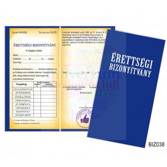 Érettségi bizonyítvány - Vicces ajándék