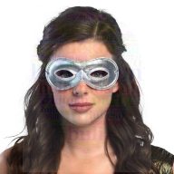 Ezüst Fényes Szemmaszk