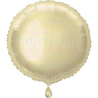 Fehér arany fólia lufi 45 cm