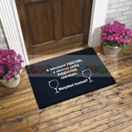 Vicces gumis lábtörlő - Fehér bort tisztán...