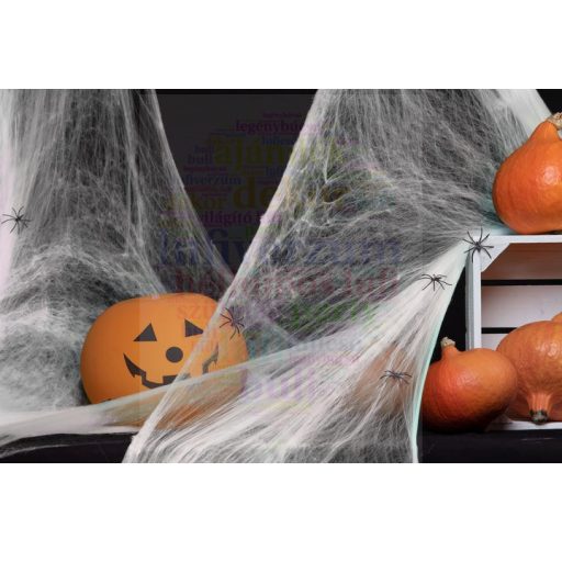 Halloween pókháló, fehér 20g