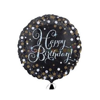 Happy Birthday Sparkling Születésnapi Fólia Lufi 45 cm