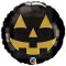 Fekete Arany Tök - Halloween Fólia Lufi, 45 cm