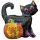 Fekete Macska Holografikus Super Shape Fólia Lufi Halloween-ra