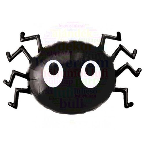 Fekete Pók - Fólia Lufi, 99 cm