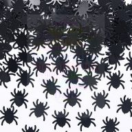Fekete Pókok Parti Konfetti Halloween-re - 15 gramm