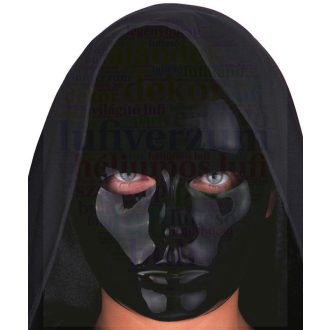 Ezüst koponya maszk Halloweenre