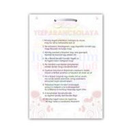 Feleségek Tízparancsolata Lánybúcsús Ajándék Tábla