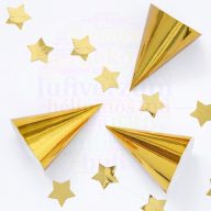 Fényes arany parti csákó - 6 db-os