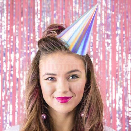 Fényes ezüst Parti Csákó - 6 db-os