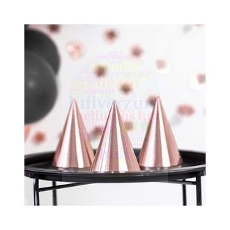 Fényes Rosegold Parti Csákó - 6 db-os