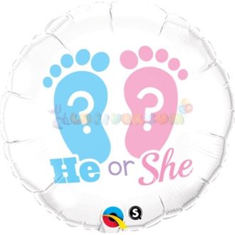 Fiú vagy lány? Fólia Lufi Babaszületésre 45 cm
