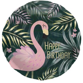 Szülinapi Pink Flamingó Fólia Lufi - 45 cm