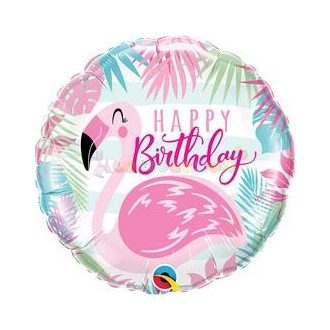 Szülinapi Pink Flamingó Fólia Lufi