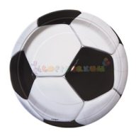 3-D Soccer - Foci Parti Tányér - 23 cm, 8 db-os