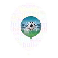Focilabda focipályán fólia léggömb - 45 cm