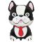 Francia bulldog fólia lufi - 81 cm