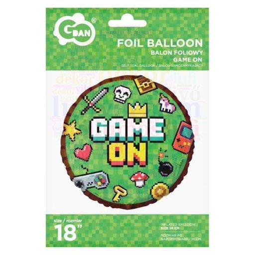 Game on fólia lufi - 45 cm