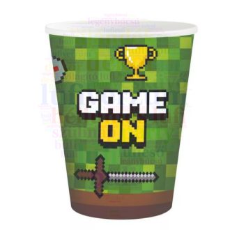 Game On papír pohár 6 db-os 200 ml