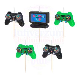 Gamer szülinapi gyertya szett 5 db-os