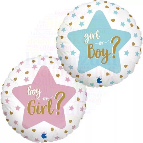 Boy or Girl - Gender Fólia Lufi Babaszületésre