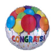 45 cm-es Congrats ballagási fólia lufi