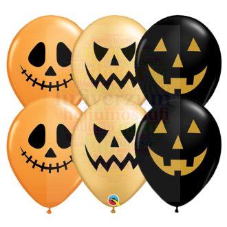 28 cm-es Halloween Arcok latex lufi halloweenra - darabra
