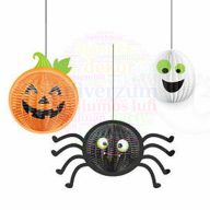 Halloween Figurák Lampion Függő Dekoráció, 3 db-os