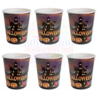 Halloween Parti Papír Pohár - 250 ml, 6 db-os